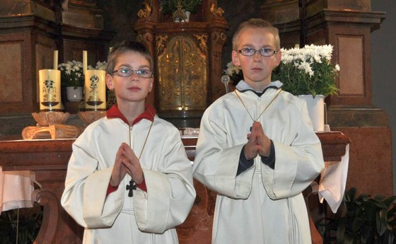 Ministrantenaufnahme 2011: Maureder Martin und Daniel