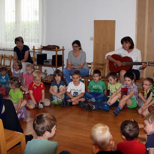Abschied von Pfr. Wimmer im Kindergarten