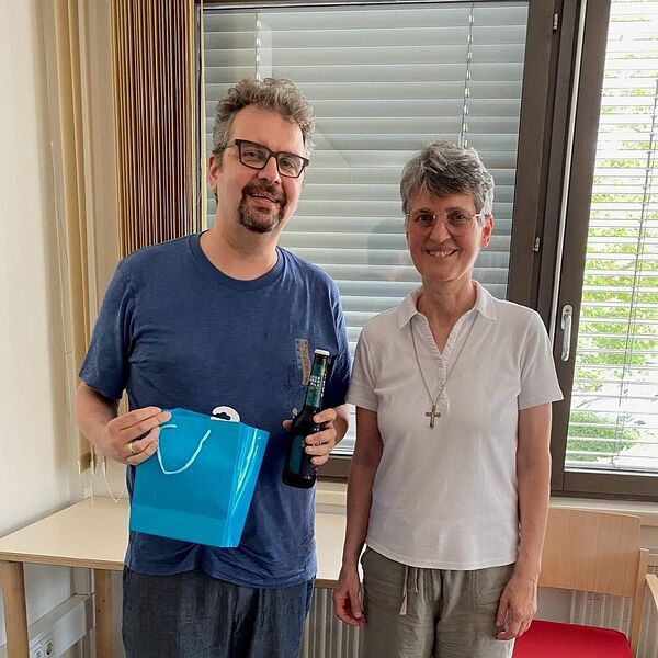 Abschiede im Fachbereich Erwachsenenbildung der Diözese Linz / © Katholisches Bildungswerk OÖ Jürgen Rath, Sr. Maria Maul